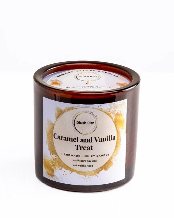 Caramel & Vanilla Treat Soy Wax Candle